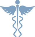 Medical symbol of the caduceus